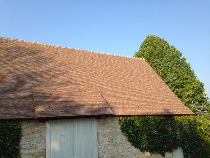 Chantier de rénovation de toiture sur habitation et dépendance (Crissey,71)